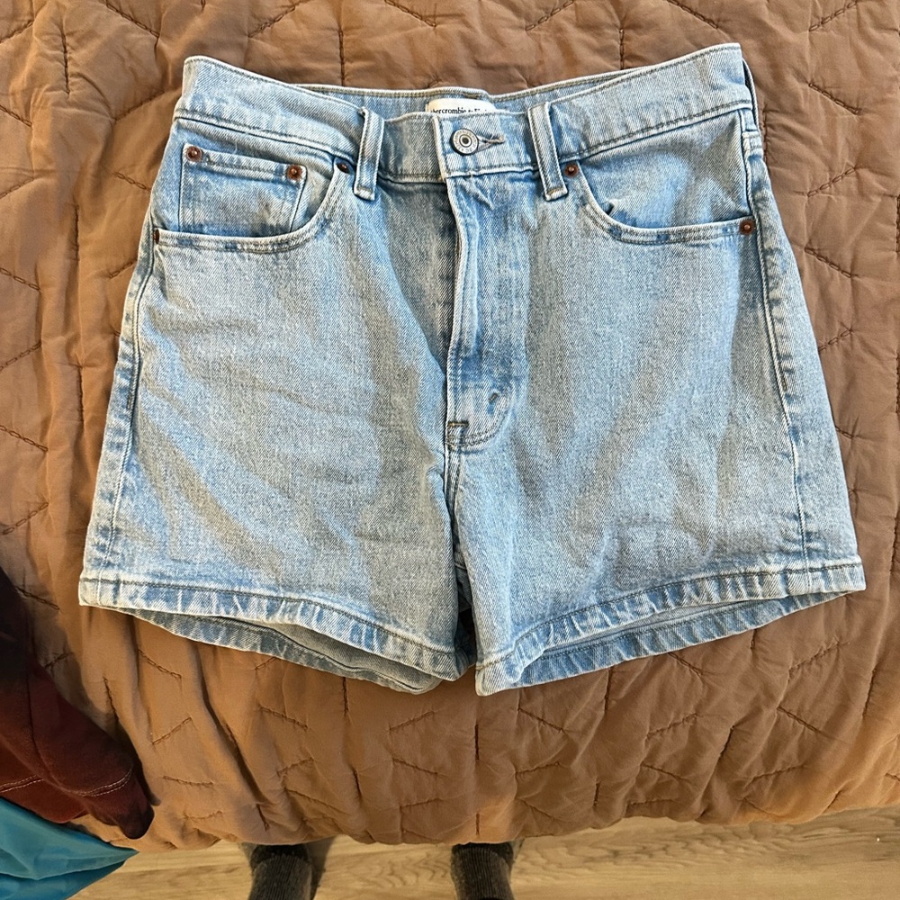 Abercrombie & Fitch Blue Jean Shorts Relaxed Fit